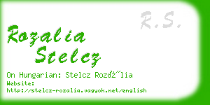 rozalia stelcz business card